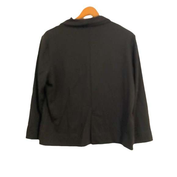 Black Flare Blazer - Chico's Loose Collar Blazer - Size 2 - Picture 5 of 6